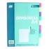 Divisória Para Fichário A4 Yes 10 Divisões C visor Colorida