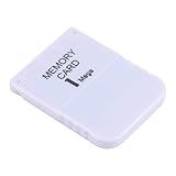 Diyeeni Cartão De Memória Portátil 1 Mb Cartão De Memória Para Sony Ps1 Compatível Com Qualquer Playstation One Games Branco