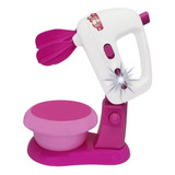 Dm Toys Batedeira Infantil Cozinha Brinquedo Gira De Verdade Com Luz Cor Rosa