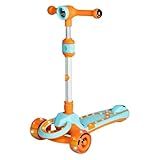 Dm Toys Patinete Radical Luzes Ajustavel Lean-to-steer 3 Rodas Com Led E Som Até 80kg Azul