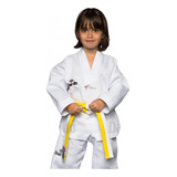 Dobok Kimono Daedo Taekwondo Branca Aprovado Wt Infantil