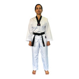 Dobok Taekwondo / Kimono / Uniforme / Olímpico / Gola Preta