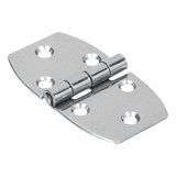 Dobradiça Náutica Simétrica Aço Inox 38x70mm Barco Lancha