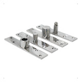Dobradiça Porta Pivotante 150kg Pivô Inox 304