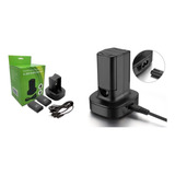 Dock Carregador Duplo C  2 Baterias Para Controle Xbox 360