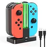 Dock De Carregamento Para Nintendo Switch Joy Con  Estação De Carregamento Para Switch Com Um Cabo De Carregamento USB Tipo C