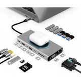 Dockstation Usb-c, 15 Em 1 Dell, Hp +carregador Wifi Chargir