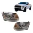 Dodge Ram 2500 E Classic 2012 A 2018 Farol Cristal 3 Globos