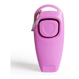 Dog Clicker Adestramento Canino Com Apito Treinamento Pet Cor Rosa