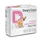 Dog S Care Eco Fralda Absorvente Para Fêmeas   Pp 06 Unidades