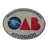 Dois Adesivos Advogado Oab Oval Para Colar No Vidro Do Carro