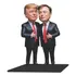 Donald Trump E Musk Miniatura Totem De Mesa Acrilico 18 Cms