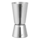 Dosador Duplo De Bebidas Em Aço Inox Medida De 50ml E 25ml