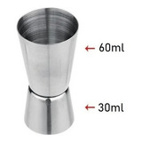 Dosador Duplo Inox 30ml