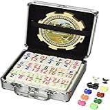 Double 12 Numeral Pro Size Mexican Train Chicken Domino Set Full Pack With Carrying Case