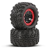 Doying 2pcs Ax-3011 155mm 1/8 Monster Truck Tires With Beadlock Wheel Rim For Traxxas Summit E-revo Hpi Savage Xl Flux Rc Car