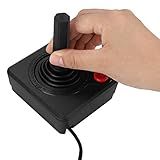 Dpofirs Controlador De Joystick Analógico 3d Retrô Clássico, Com Um Botão De Operação E Um Joystick De Quatro Direções, Controle De Jogo Para Atari 2600, Compatível Com Console Atari 7800, Interface De 9 Pinos