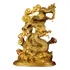Dragão Chinês Dourado Estátua Decoração Oriental Protetor