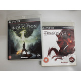 Dragon Age Origins E Dragon Age Inquisition Ps3 Mídia Física