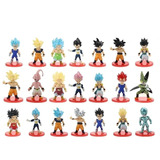 Dragon Ball Kit 21 Miniaturas Boneco Goku Freeza