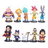 Dragon Ball Z Kit 10 Miniaturas - Goku - Madimbu - Mr Satan