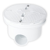 Dreno Fundo Piscinas Vinil Alvenaria Em Abs Anti Turbilhão Cor Branco Brustec
