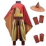 Dressy Daisy Fantasia De Guerreiro De Dragão Para Meninas Fantasia Halloween Fantasia Fantasia Fantasia Conjunto C (conjunto Completo, Macacão Com Chapéu E Capa Vermelha) Tamanho 12 294