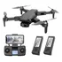 Drone L900 Pro Se 4k Motor Brushless Gps 1 2km 25m   2 Bat  Cor Preto