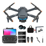 Drone Ls xt9 2cameras Com 3bat 1080p Wifi Fpv Cor Cinza