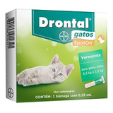 Drontal Spot On 0 35 Ml Gatos 0 5 A 2 5 Kg Profender Bayer