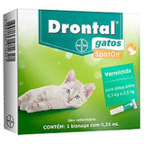 Drontal Spot On Vermicida Para Gatos Entre 0 5kg E 2 5kg