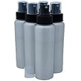Dropper Stop 5 Pack   Aluminum Spray Bottles  4 Oz Capacity  Fingertip Mist Sprayer 