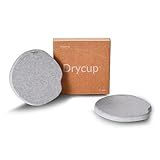 DryCup  Porta Copos De Terra Diatomácea  Seca Em 1 Minuto  Momo Lifestyle  Formato Orgânico Concha  2 Unidades 