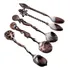 Dsd Salm 5 Pçs/set Colher De Mesa Antiga Colher De Café