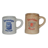 Duas Mini Canecas Porcelana