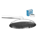 Ducha Cascata Chuveirão Aluminio Para Piscinas Jardim 8 Pol
