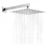 Ducha Fria Aquecedor Solar Gás Quadrada Chuveiro Slim 20x20 Cm Inox Braço 40cm Área Interna E Externa Piscina Jardim Quintal Dazie Metais