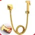 Ducha Higiênica Banheiro Metal Gold Quadrada Flexível 1 20m