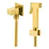 Ducha Higiênica Metal Quadrada Dourado Chuveirinho Banheiro