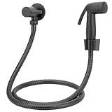 Ducha Higiênica Preto Black Banheiro Completa Metal 1 4v 
