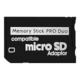 DUEQID Adaptador De Memory Stick PSP  Micro SD Para Memory Stick PRO Duo MagicGate Card Compatível Com Câmera Sony  Handycam  Celular E PSP 1000 2000 3000