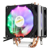 Dukie Dk-198 Cooler Cpu Led Ryzen Intel - Lga1156, Lga1155, Lga775 / 1200 Led Colorida