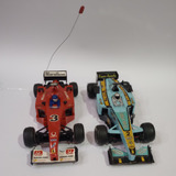 Duo De Carros F1 Azul E Vermelho 25 Cm
