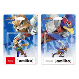 Dupla Amiibo Fox E Falco - Smash Bros
