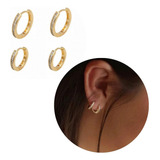 Dupla De Argola Ouro18k