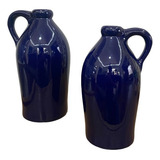 Dupla Garrafa Decoracao Ceramica