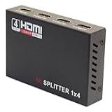 Duplicador Splitter Cabo Hdmi 1x4 Divisor Full Hd 1 4 3d Hub