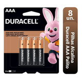 Duracell 96 Pilhas Palito Aaa Pack C/16 Kit Econopack