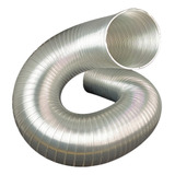 Duto Aluminio 200mm Semi rígido Tubo C  2 Metros 8 Polegadas