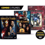 Dvd Homem De Ferro 1 , 2 E 3 - 3 Filmes - Original Lacrado